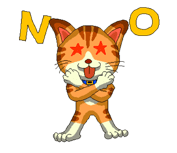 Lovely cat Tamagorou English version sticker #7994145