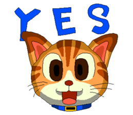 Lovely cat Tamagorou English version sticker #7994146