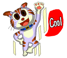 Lovely cat Tamagorou English version sticker #7994148