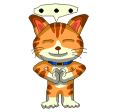 Lovely cat Tamagorou English version sticker #7994149
