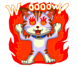 Lovely cat Tamagorou English version sticker #7994150