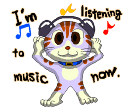 Lovely cat Tamagorou English version sticker #7994151
