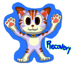 Lovely cat Tamagorou English version sticker #7994152