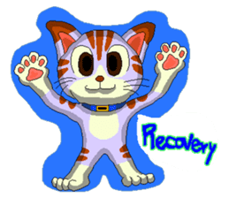 Lovely cat Tamagorou English version sticker #7994152