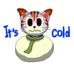 Lovely cat Tamagorou English version sticker #7994156