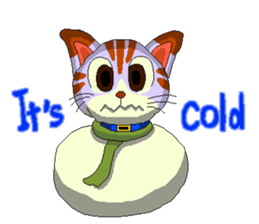 Lovely cat Tamagorou English version sticker #7994156