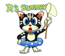 Lovely cat Tamagorou English version sticker #7994160