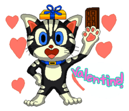 Lovely cat Tamagorou English version sticker #7994161