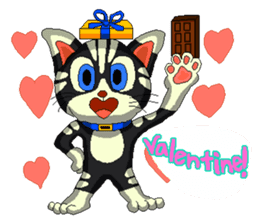 Lovely cat Tamagorou English version sticker #7994161