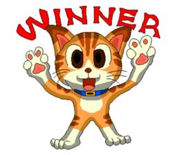 Lovely cat Tamagorou English version sticker #7994163