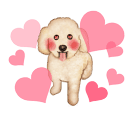 Poodle's real feelings sticker #7994222