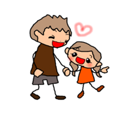 BROWN&ORANGE for Lovers. sticker #7994844