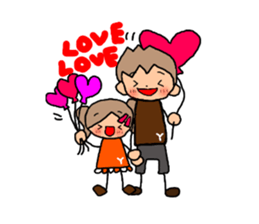 BROWN&ORANGE for Lovers. sticker #7994845