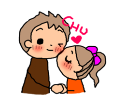 BROWN&ORANGE for Lovers. sticker #7994846