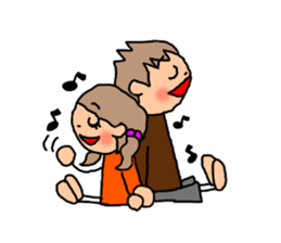 BROWN&ORANGE for Lovers. sticker #7994848