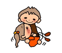 BROWN&ORANGE for Lovers. sticker #7994849