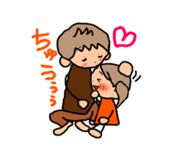 BROWN&ORANGE for Lovers. sticker #7994852