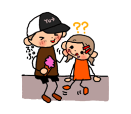 BROWN&ORANGE for Lovers. sticker #7994857