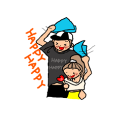 BROWN&ORANGE for Lovers. sticker #7994859