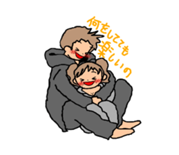 BROWN&ORANGE for Lovers. sticker #7994862