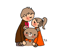 BROWN&ORANGE for Lovers. sticker #7994868