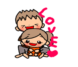 BROWN&ORANGE for Lovers. sticker #7994872