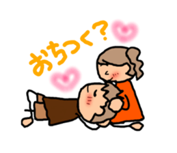 BROWN&ORANGE for Lovers. sticker #7994877