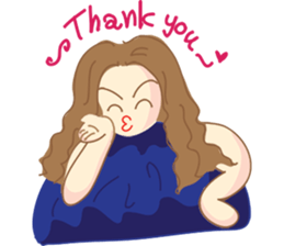 Pretty P. : Powerful girl sticker #7995527