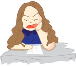 Pretty P. : Powerful girl sticker #7995529