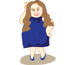 Pretty P. : Powerful girl sticker #7995548