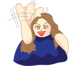 Pretty P. : Powerful girl sticker #7995549