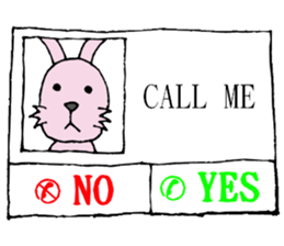 Rabbit's sticker everyday Hen sticker #7996260