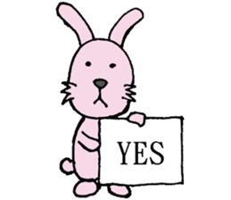 Rabbit's sticker everyday Hen sticker #7996270