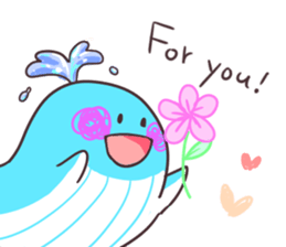 Sticker of the whale sticker #7997008