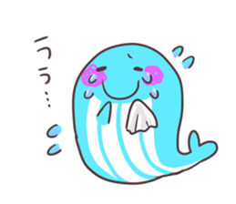 Sticker of the whale sticker #7997023