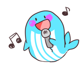 Sticker of the whale sticker #7997033