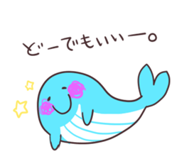 Sticker of the whale sticker #7997034