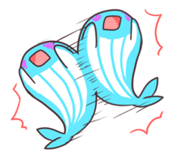 Sticker of the whale sticker #7997036