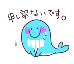 Sticker of the whale sticker #7997040