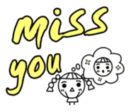 Changeable mood Braids small girl sticker #7997767