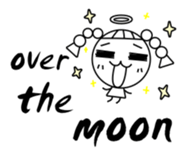 Changeable mood Braids small girl sticker #7997769