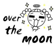 Changeable mood Braids small girl sticker #7997769