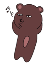 Kumatta Funny bear sticker #7998109