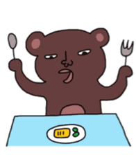 Kumatta Funny bear sticker #7998111