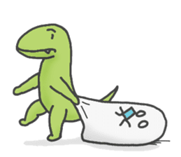 Ghost and Dino sticker #7998148