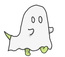 Ghost and Dino sticker #7998155