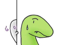 Ghost and Dino sticker #7998160