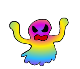 Rainbow angry without text sticker #7998245
