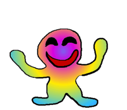 Rainbow angry without text sticker #7998249