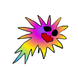 Rainbow angry without text sticker #7998251